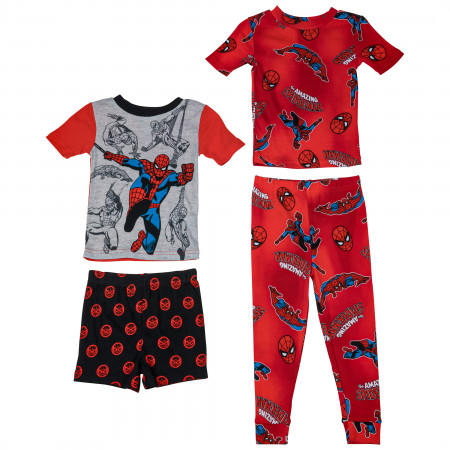 Spider-Man Action Swing Toddler's 4-Piece Pajama Set